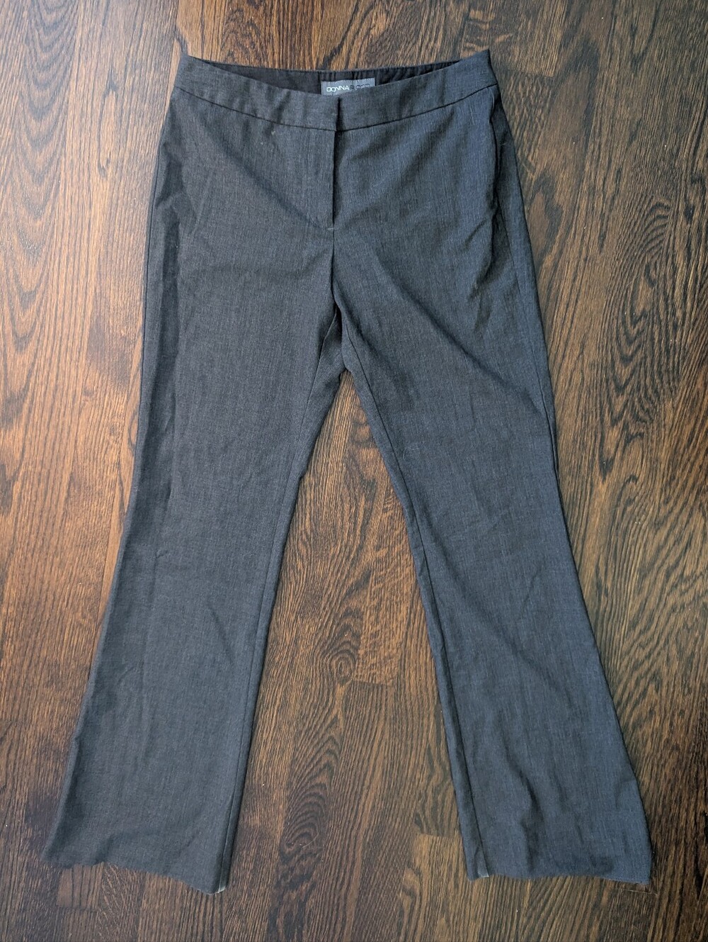 Donna Ricco NY Gray Trouser Dress Pants Size 6 High Rise Work Career Office Stre